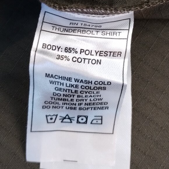 Off The Grid Thunderbolt Button Down Shirt Army Green Size M - Picture 8 of 10